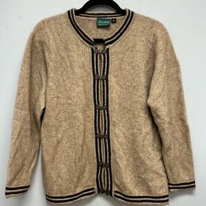 Lothlorian New Zealand 🇳🇿Wool and Possum Hook Closure Cardigan Size Small
